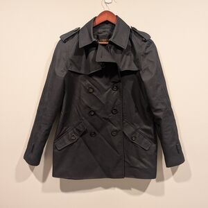 Coach Black Double-Breasted Trench Coat